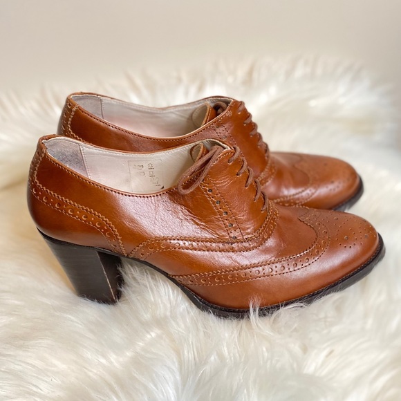Boden Brown Oxford Brogue Heels 
